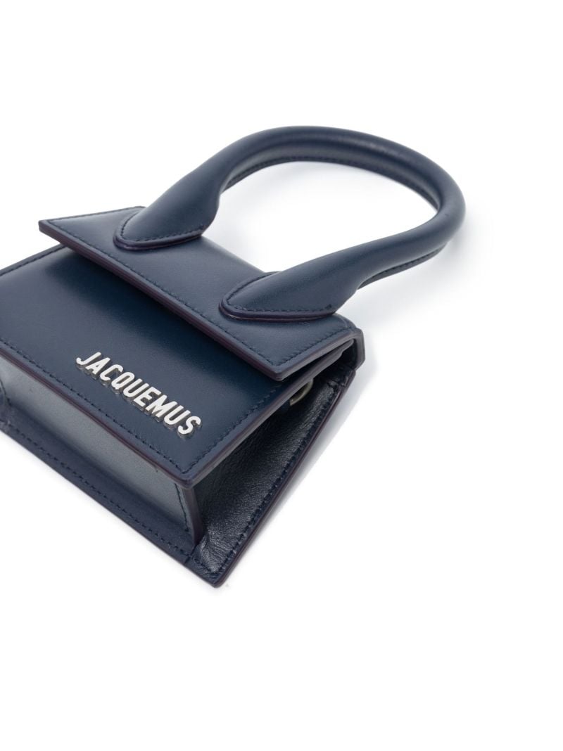 Navy Le Chiquito Homme Leather Mini Bag
