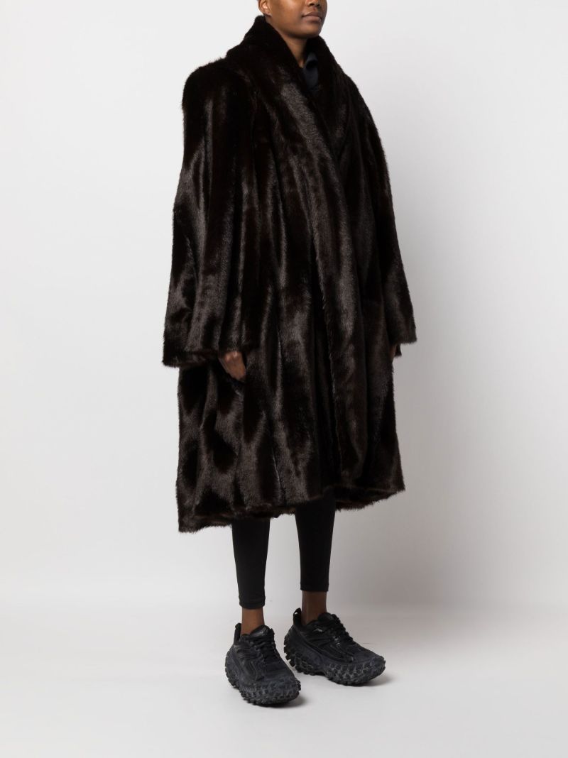 Brown Faux Fur Coat