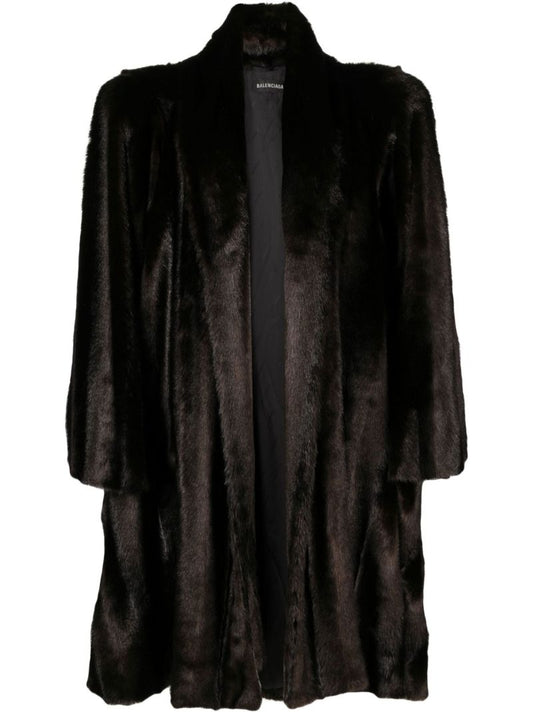 Brown Faux Fur Coat