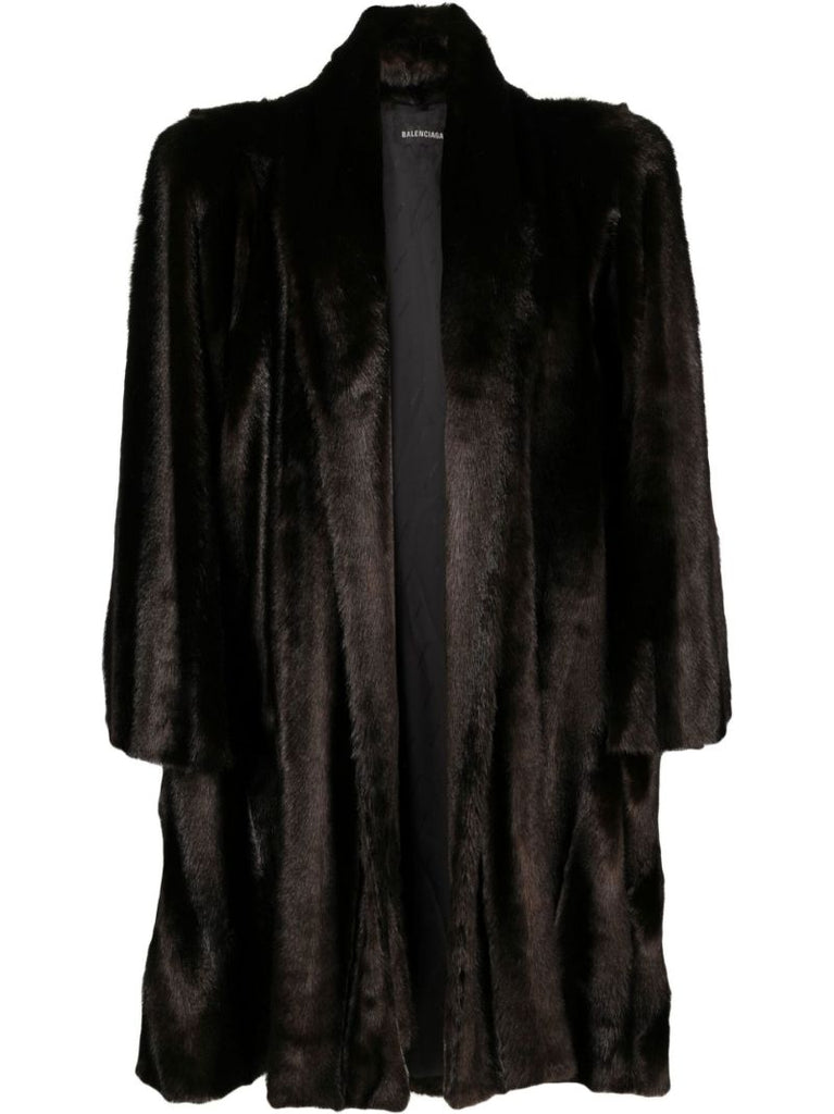 Brown Faux Fur Coat