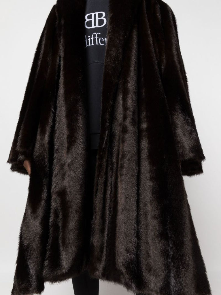 Brown Faux Fur Coat