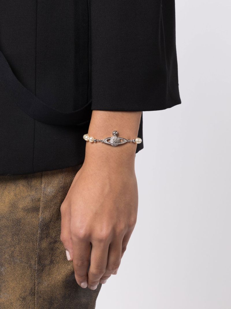 Silver-tone Mini Bas Relief Bracelet