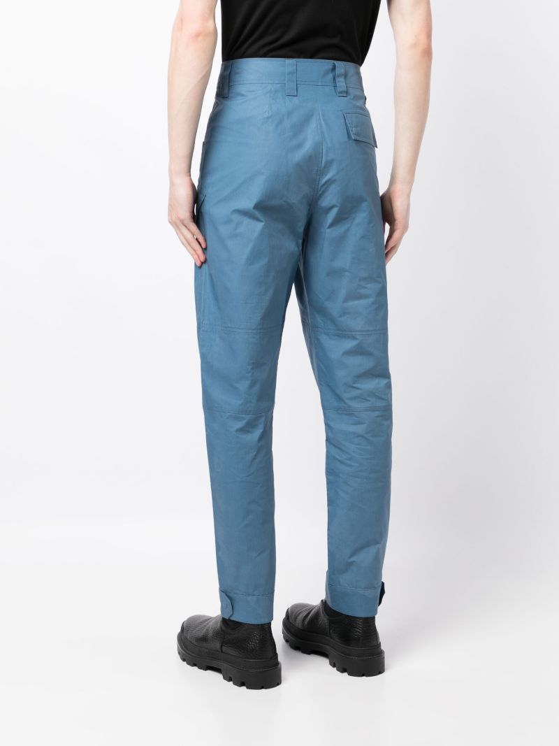 Blue Straight-leg Cargo Trousers