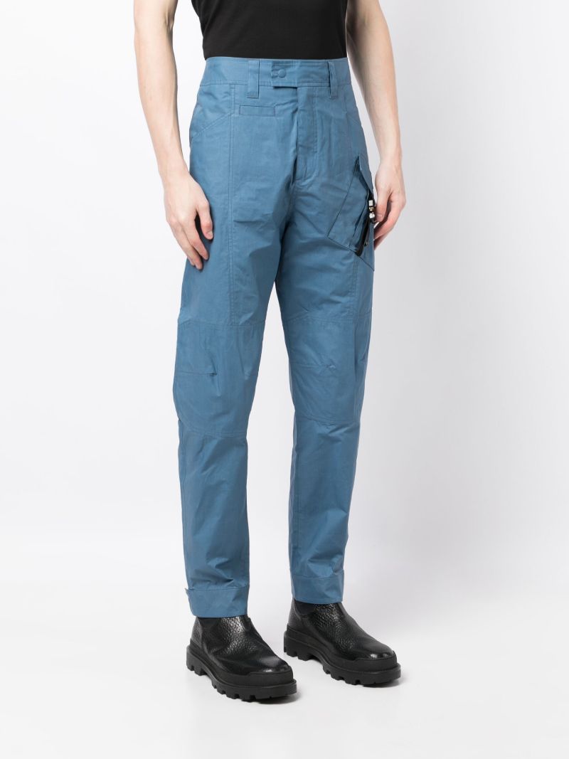 Blue Straight-leg Cargo Trousers