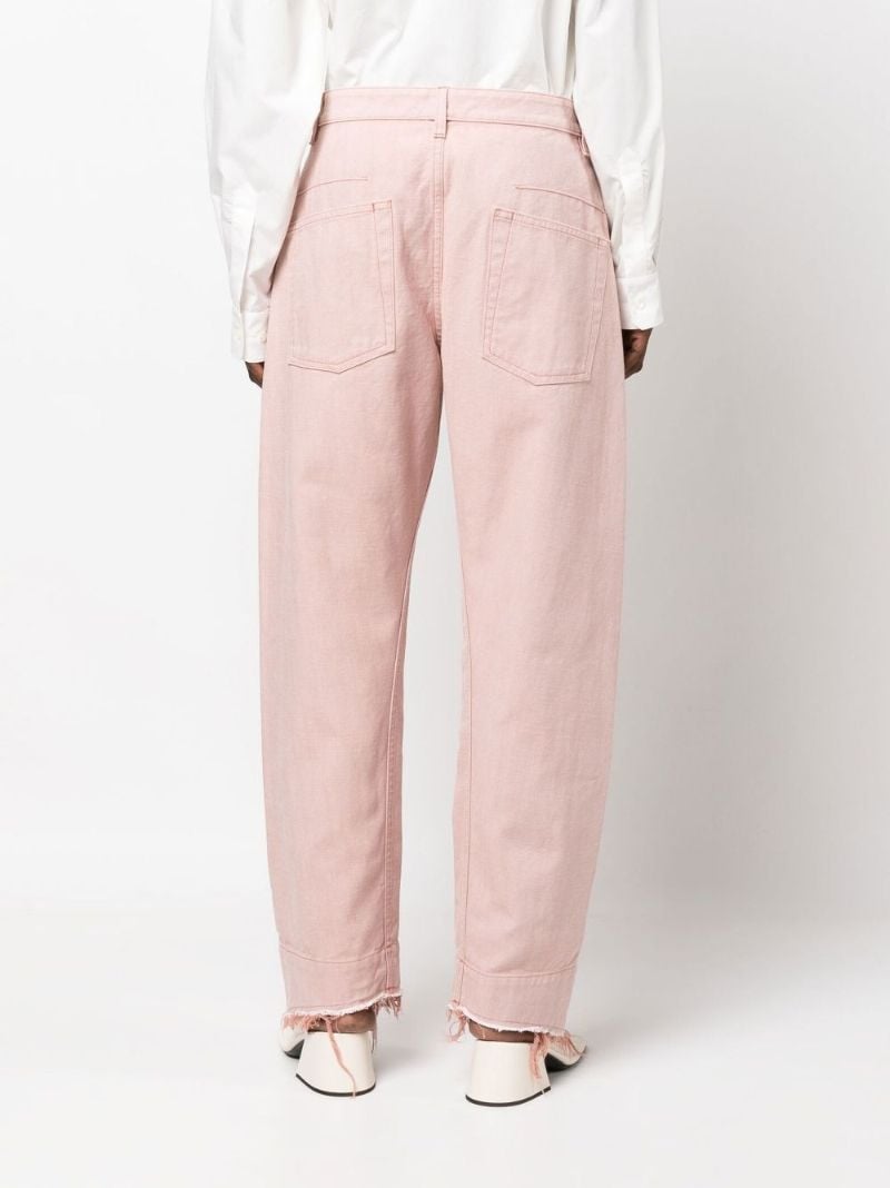 Pink Wide Leg Jeans