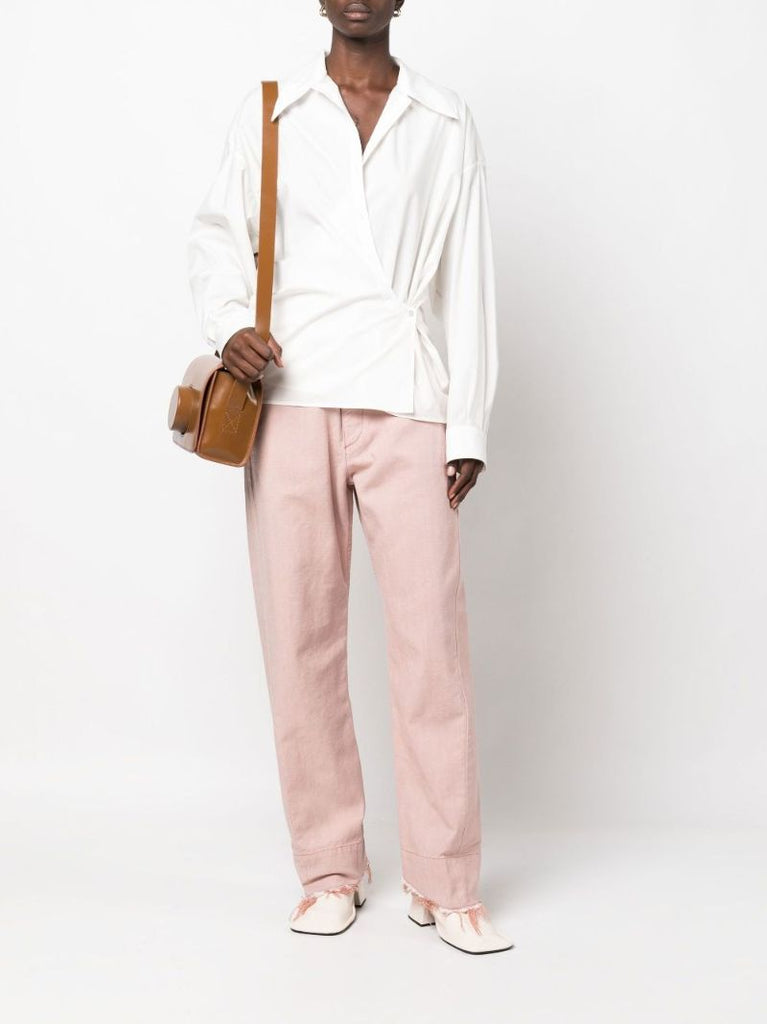 Pink Wide Leg Jeans