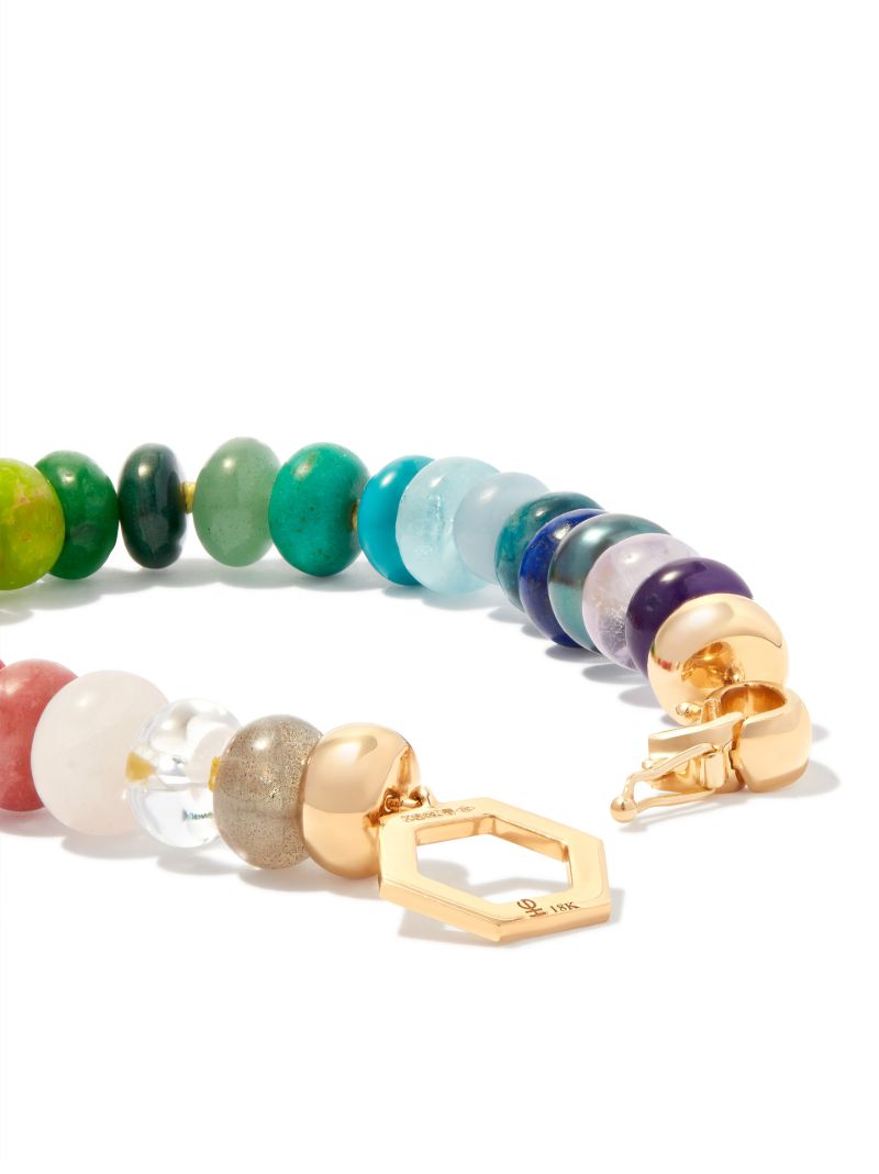 18k Yellow Gold Rainbow Bead Foundation Bracelet