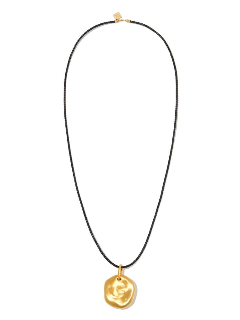 14k Yellow Gold Uneven Pendant Necklace