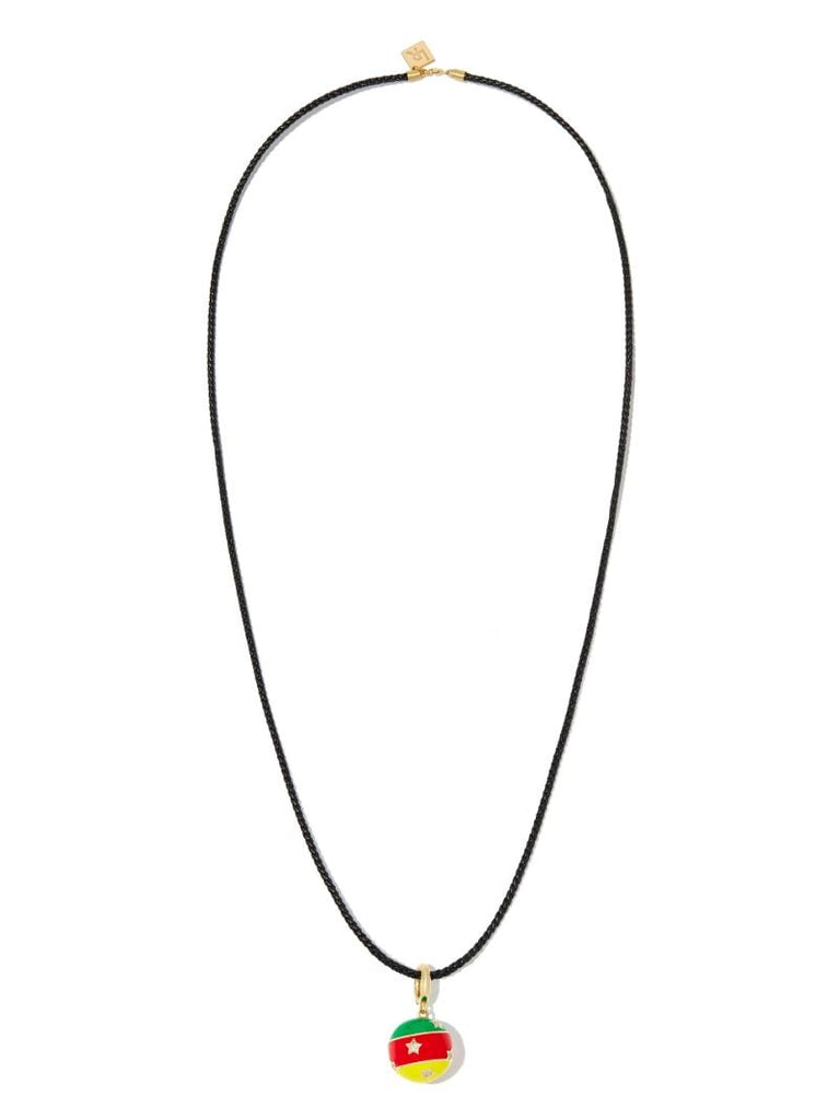 14k Yellow Gold Ball Pendant Necklace