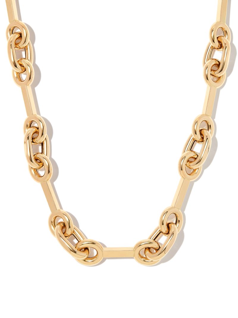 14k Yellow Gold Medium Mixed Chain Necklace