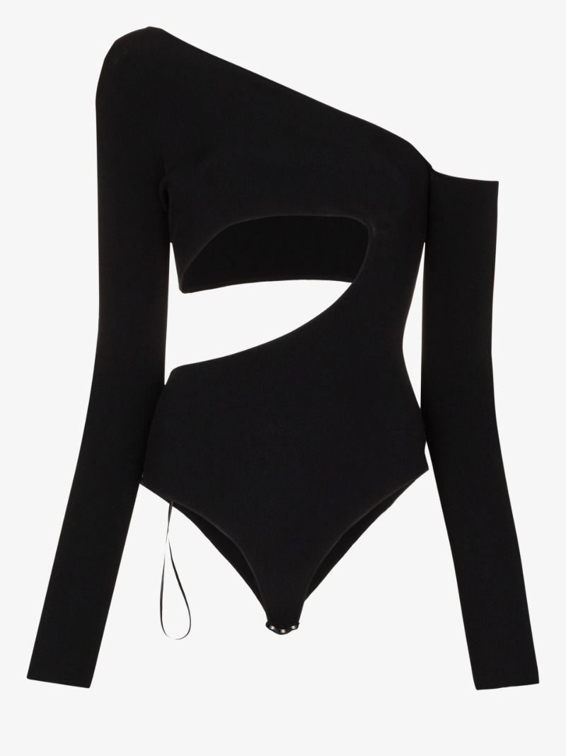 Black Cutout Bodysuit