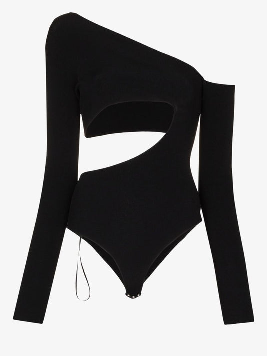 Black Cutout Bodysuit