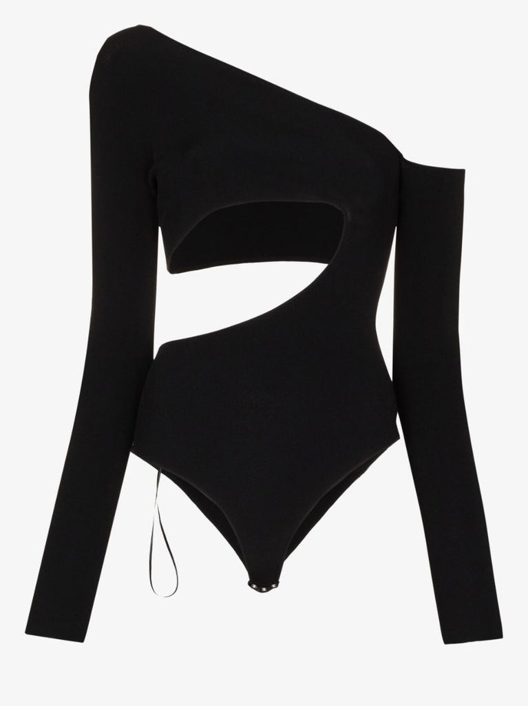 Black Cutout Bodysuit