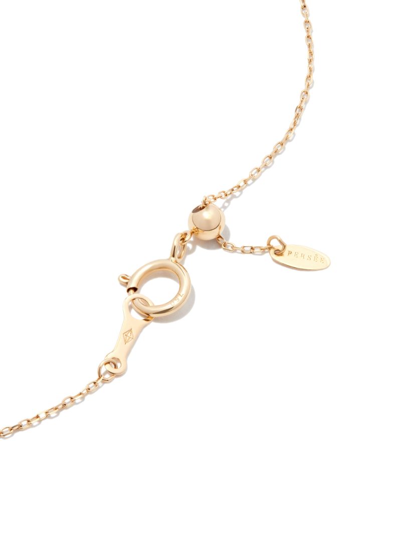 18k Yellow Gold Topaz Pendant Necklace