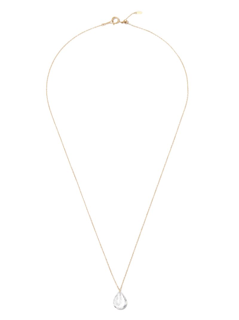 18k Yellow Gold Topaz Pendant Necklace