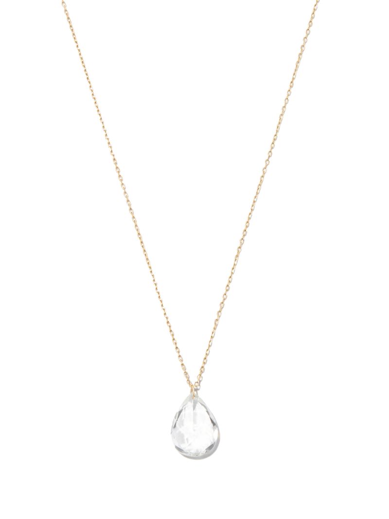 18k Yellow Gold Topaz Pendant Necklace