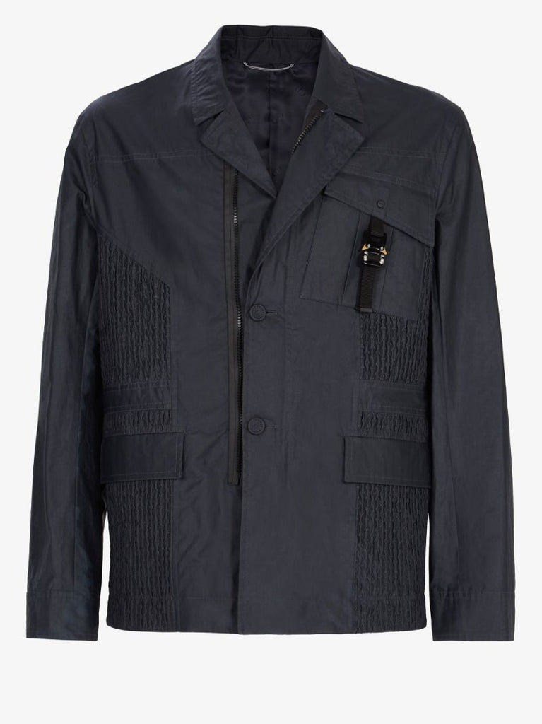 Blue Panelled Buckle Jacket