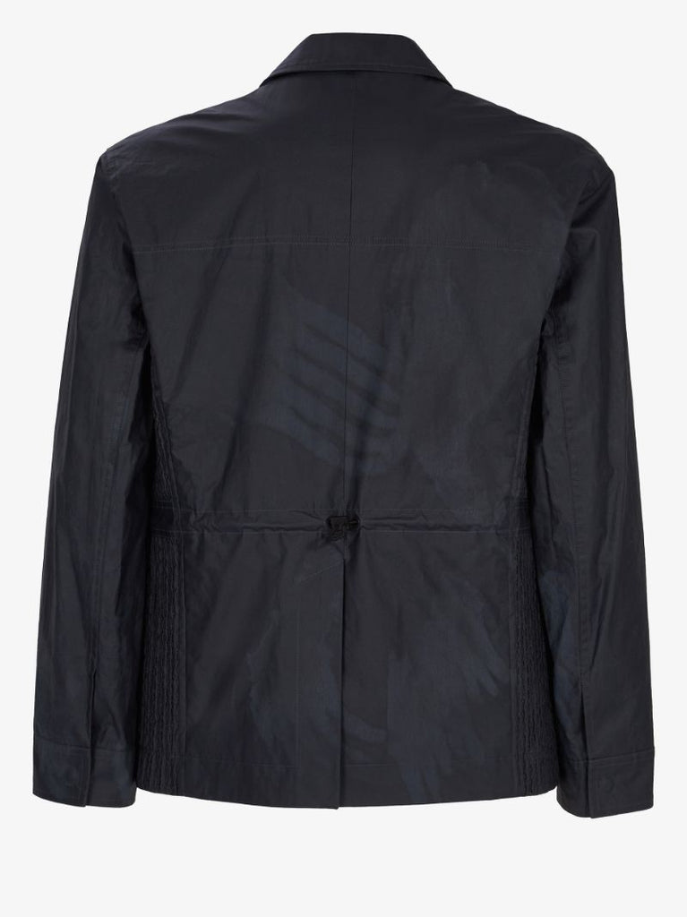 Blue Panelled Buckle Jacket