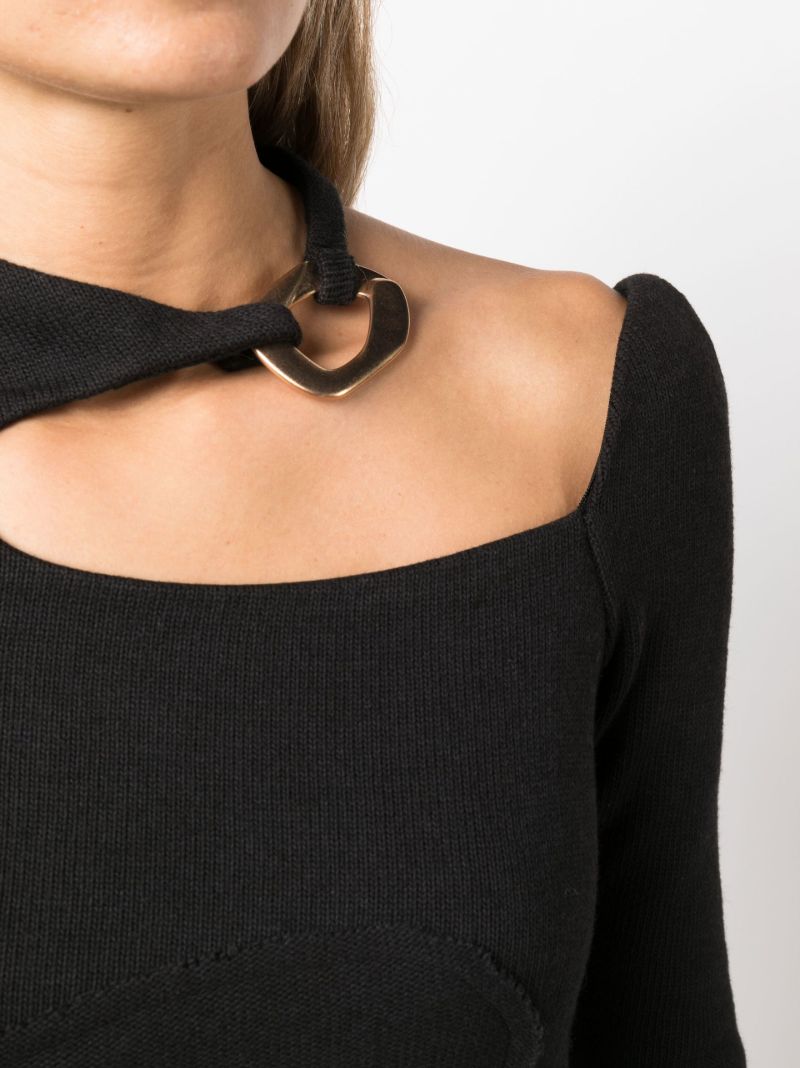 Black Dinah Cut-out Top