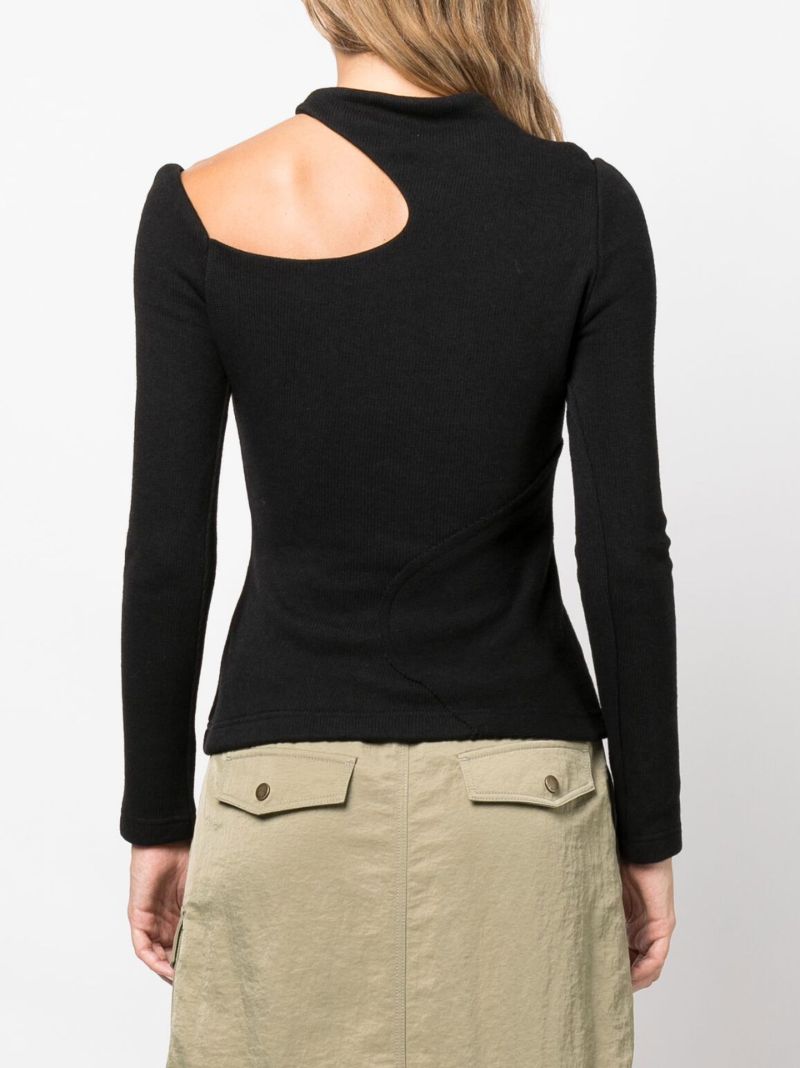 Black Dinah Cut-out Top