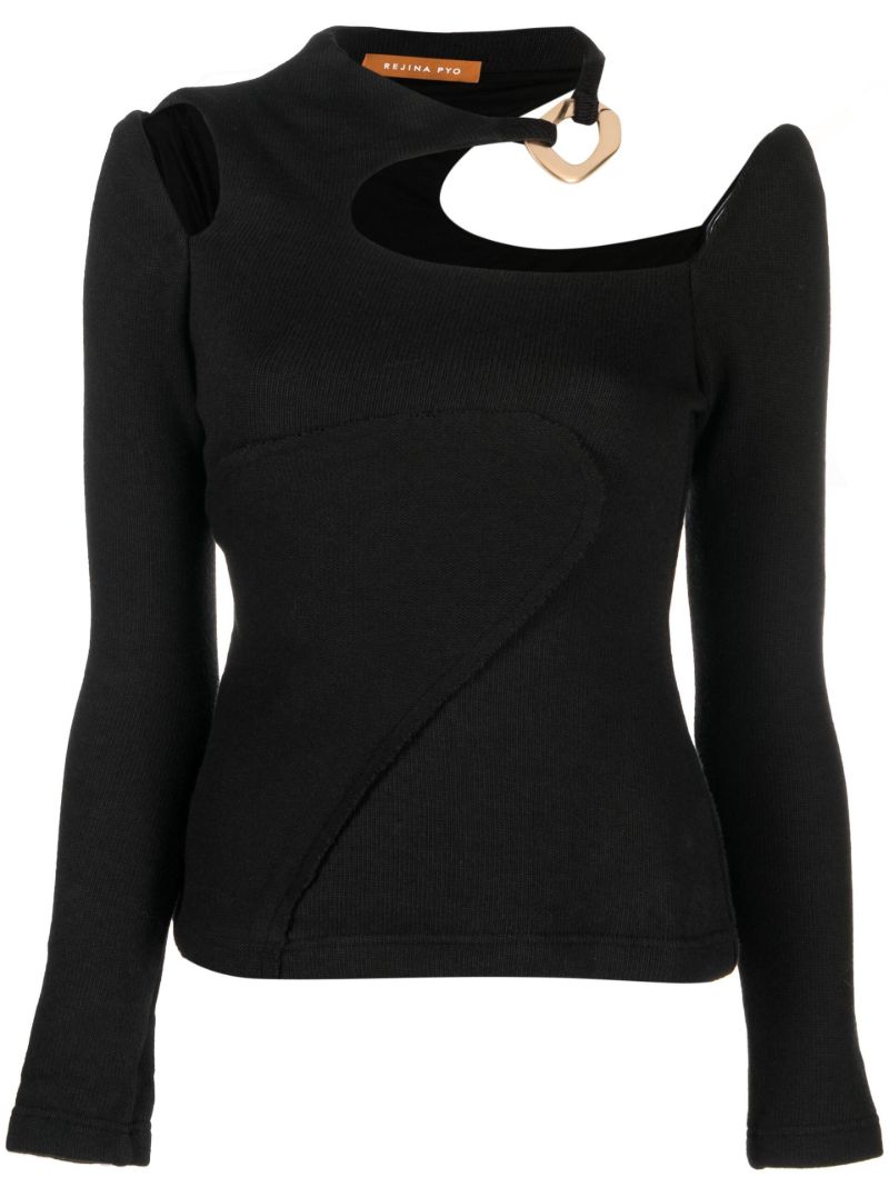 Black Dinah Cut-out Top