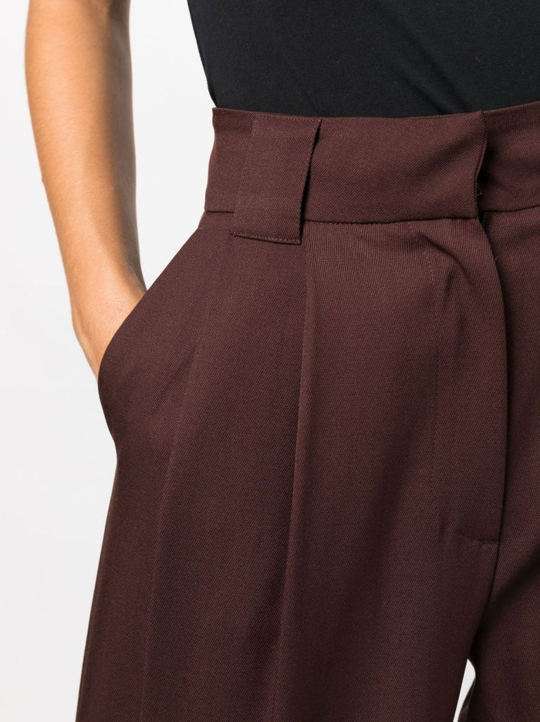 Red Freya Wide-leg Trousers