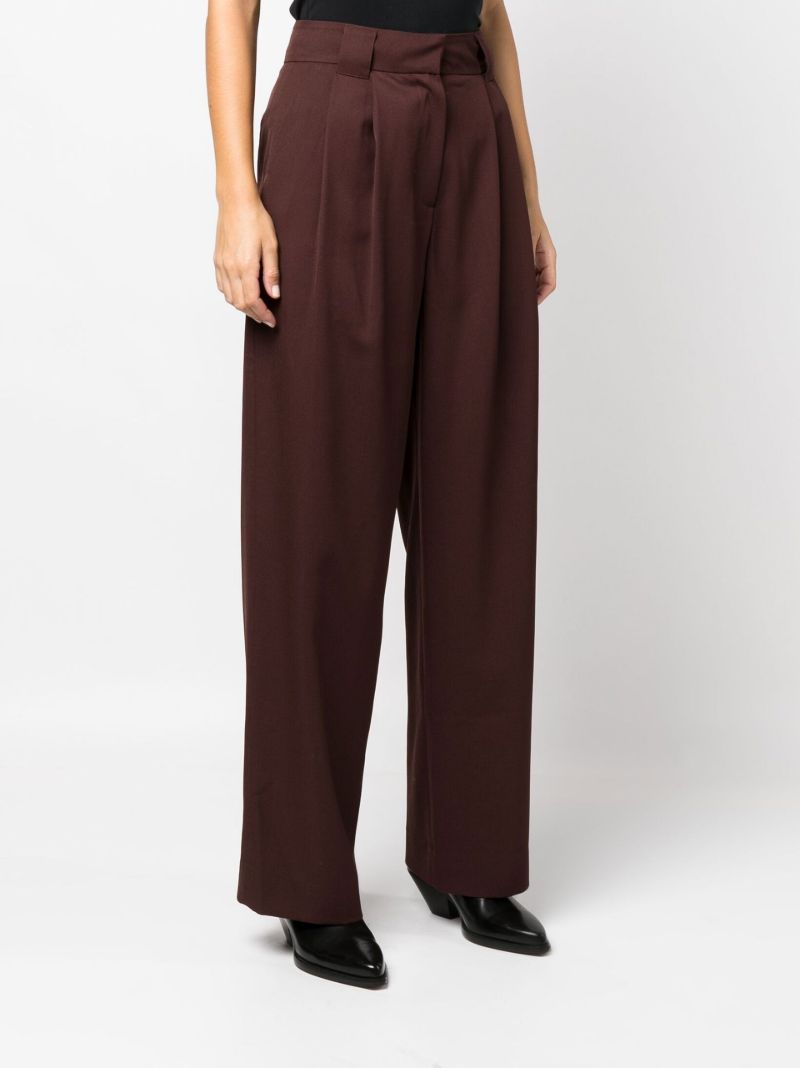 Red Freya Wide-leg Trousers
