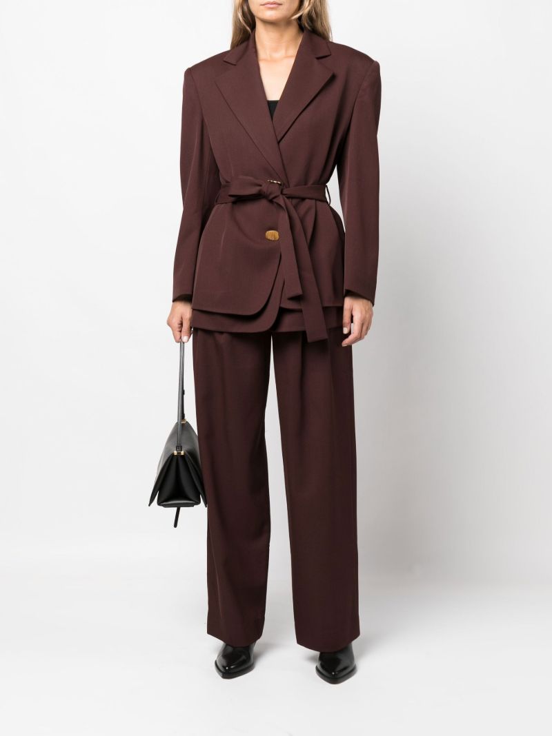 Red Freya Wide-leg Trousers