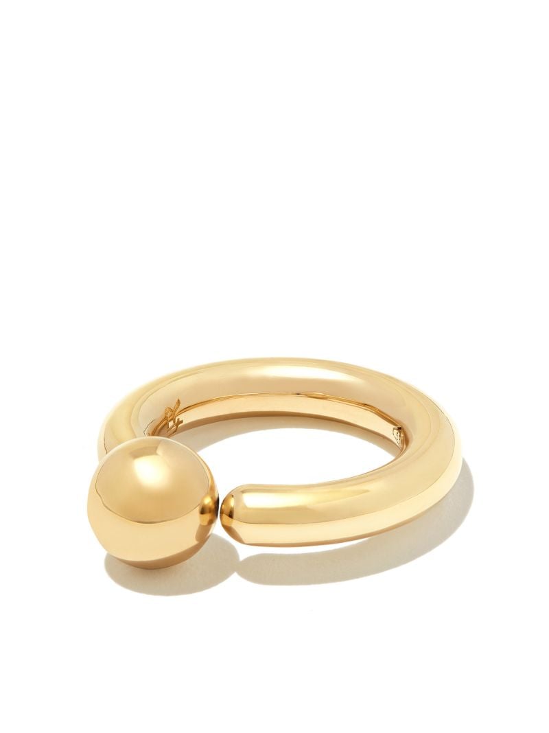 14k Yellow Gold Ball Ring