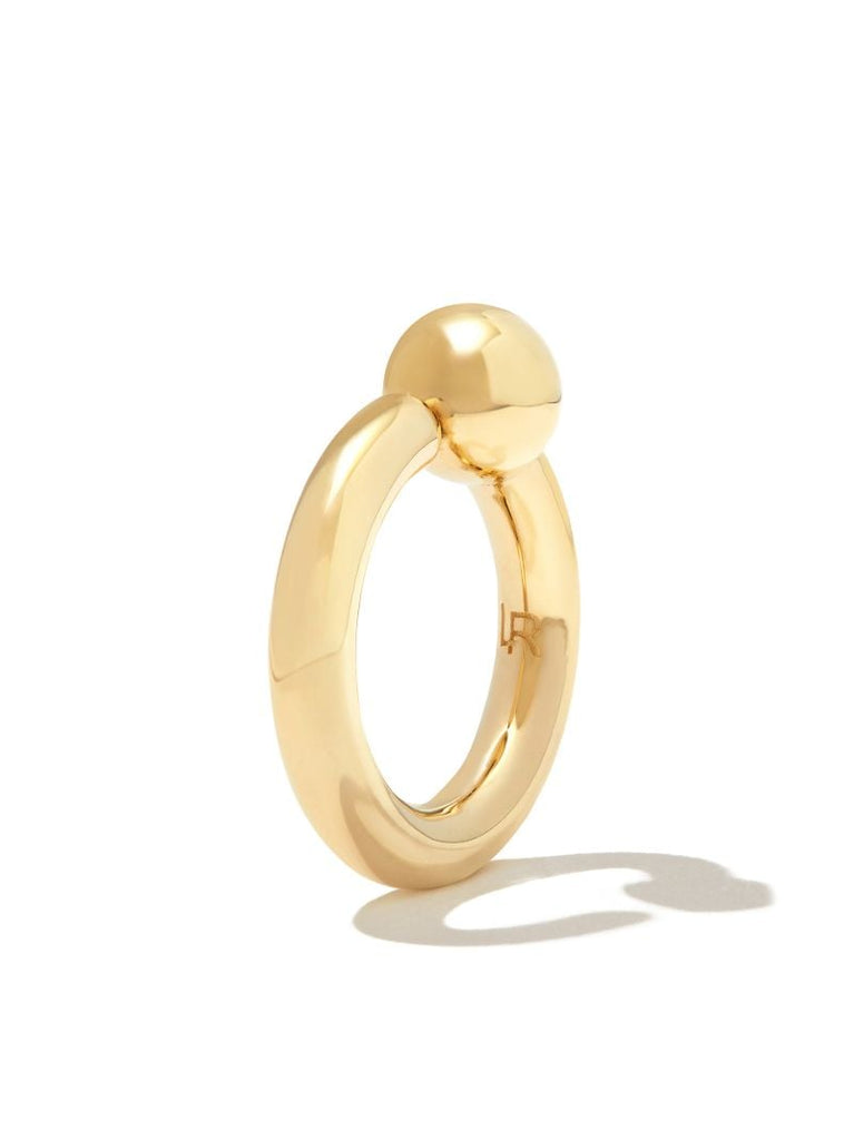 14k Yellow Gold Ball Ring