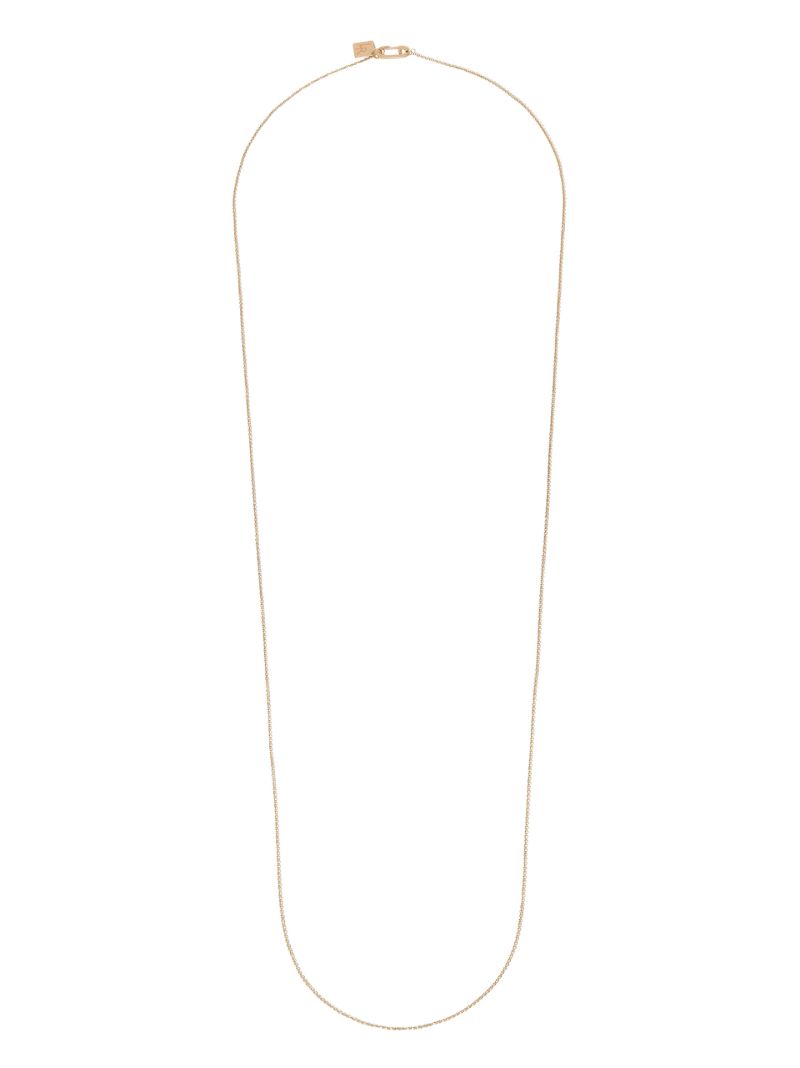 14k Yellow Gold Long Chain Necklace