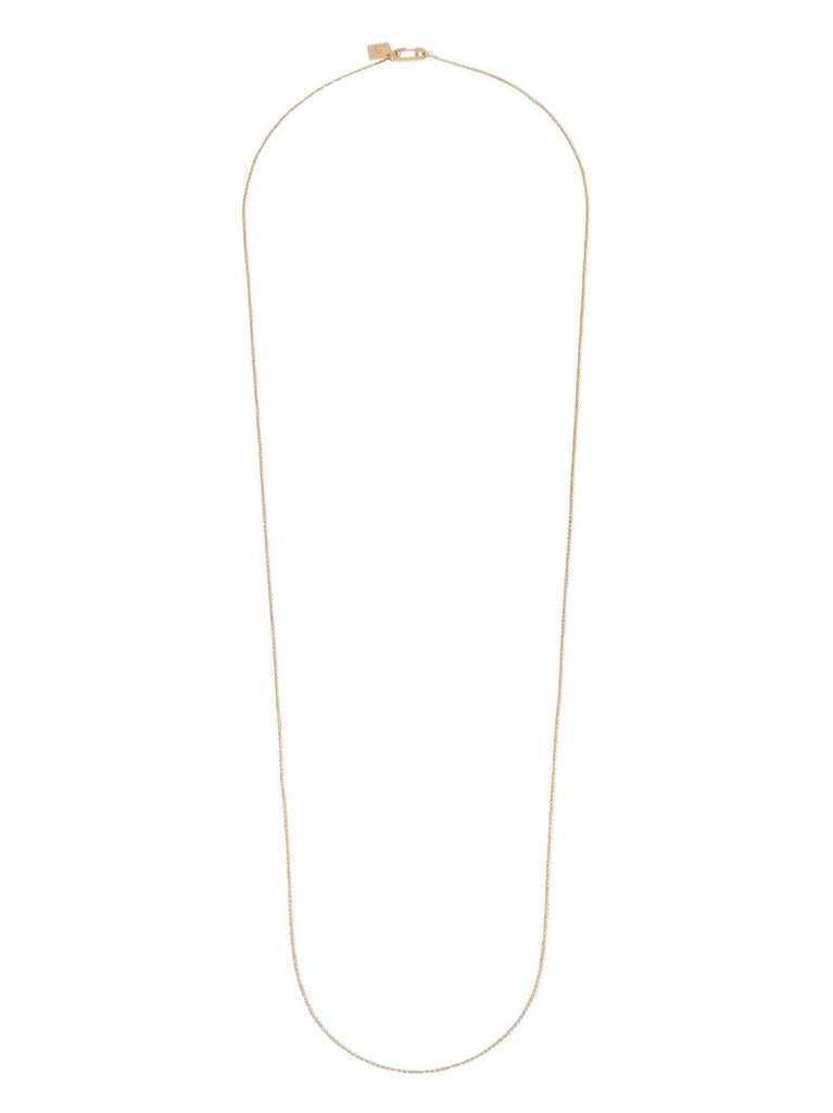 14k Yellow Gold Long Chain Necklace