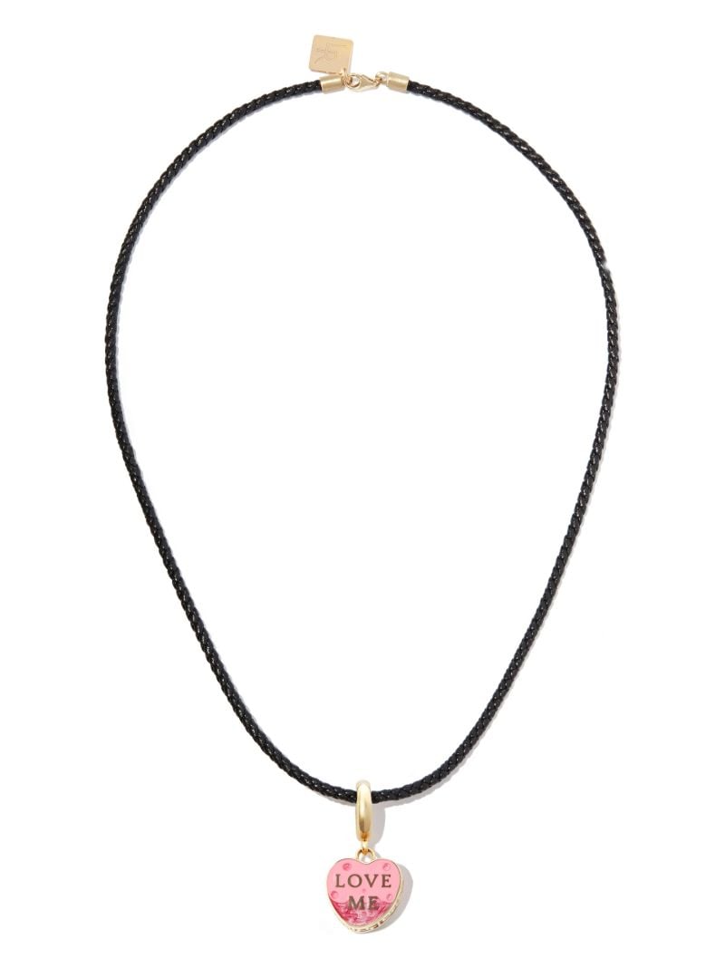 14k Yellow Gold Love Me Heart Pendant Necklace