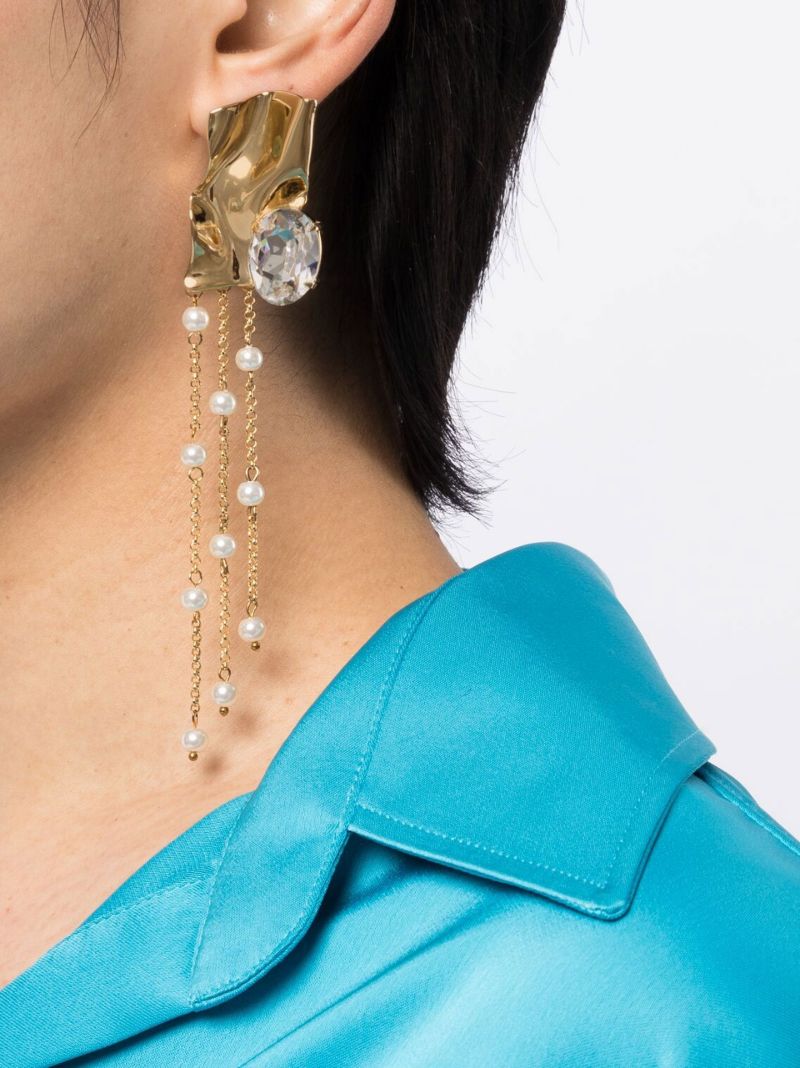 Gold-tone Kiki Pearl Drop Earrings