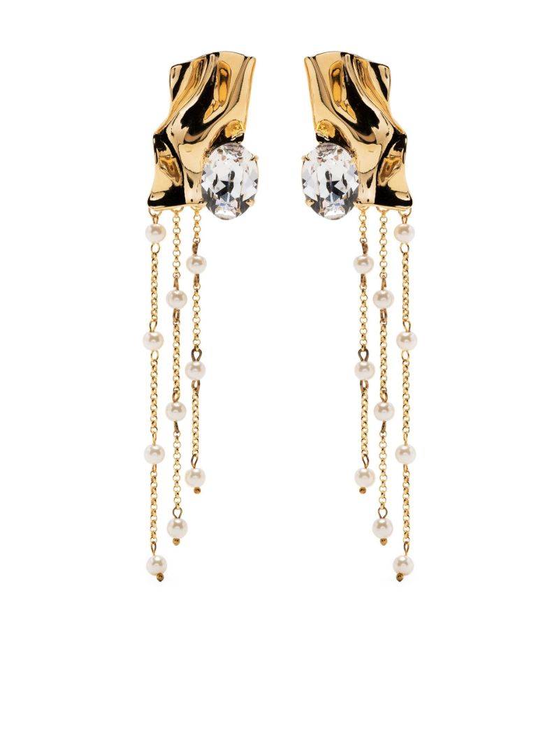 Gold-tone Kiki Pearl Drop Earrings