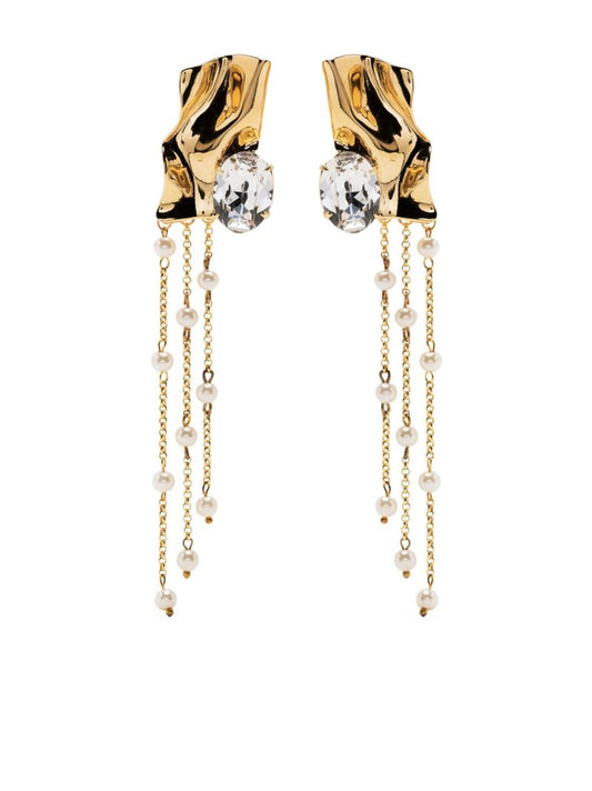 Gold-tone Kiki Pearl Drop Earrings