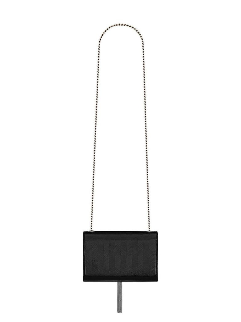 Slp Sml Kate Chevron Brushed Lthr Slvr H