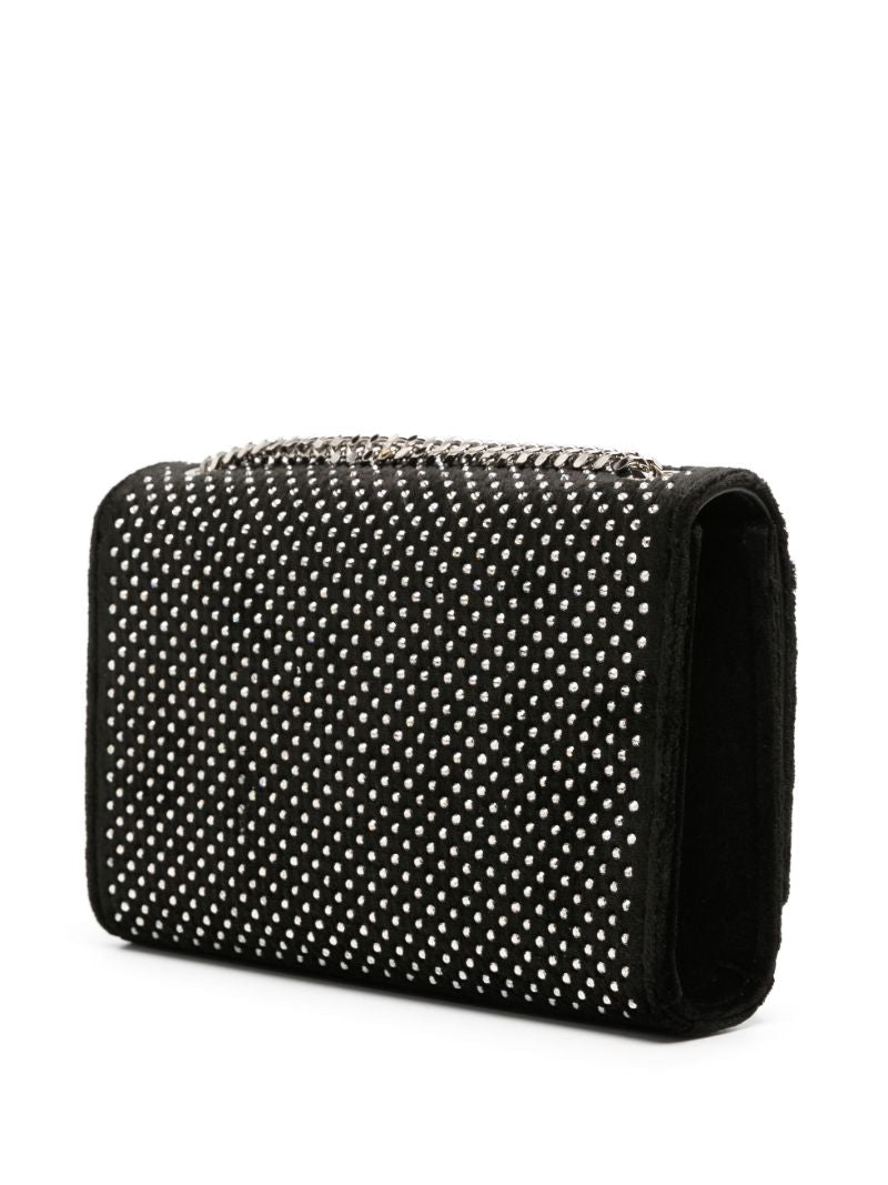 Black Small Kate Crystal-embellished Shoulder Bag