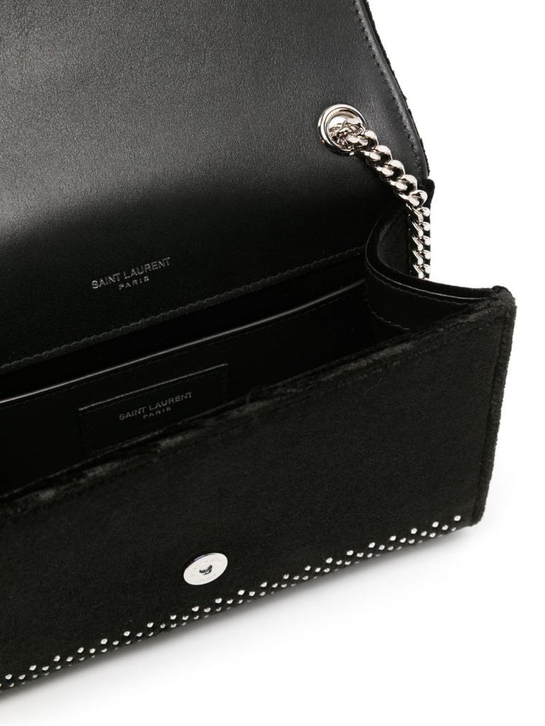 Black Small Kate Crystal-embellished Shoulder Bag