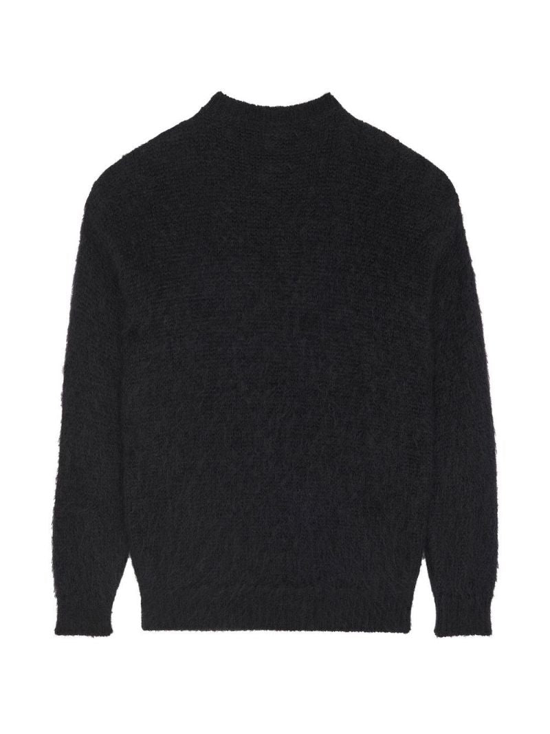 Black Logo Intarsia Wool Jumper