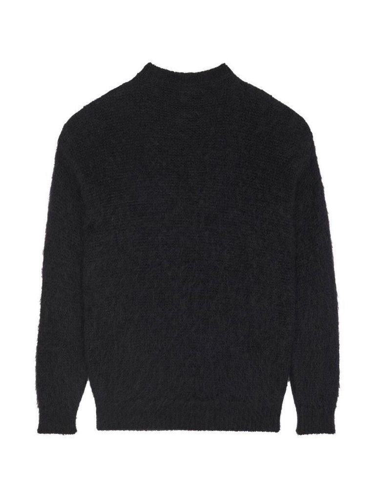 Black Logo Intarsia Wool Jumper