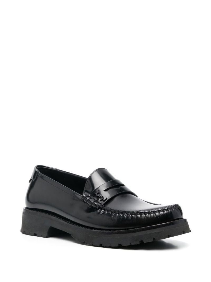 Black Le Loafer Leather Penny Loafers