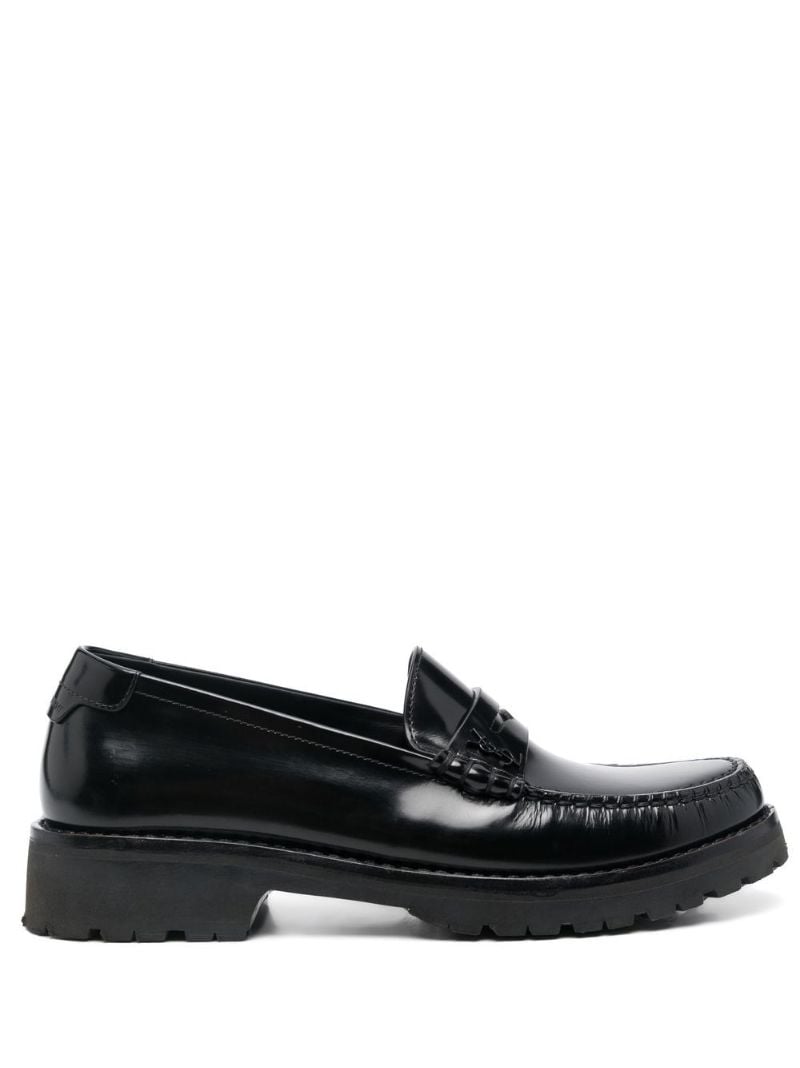 Black Le Loafer Leather Penny Loafers