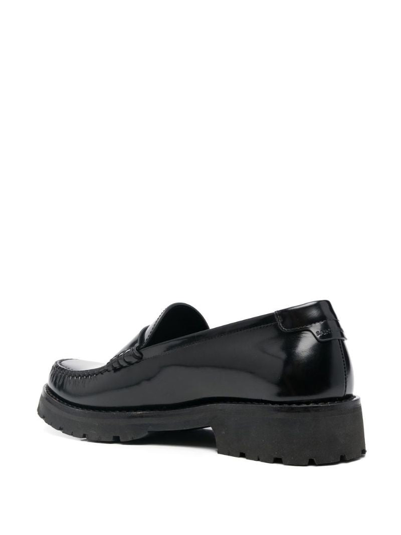Black Le Loafer Leather Penny Loafers