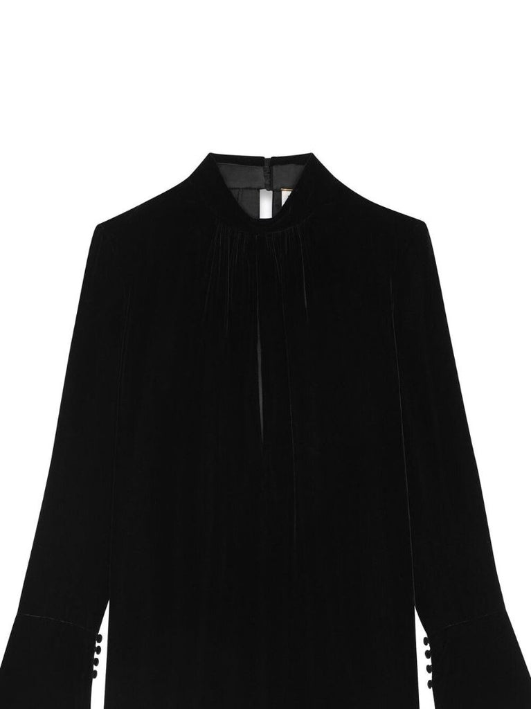 Black Velvet Mini Dress