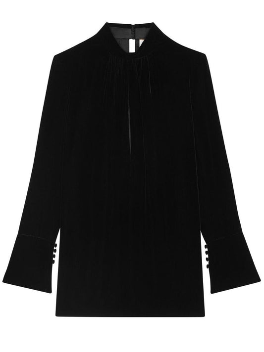 Black Velvet Mini Dress