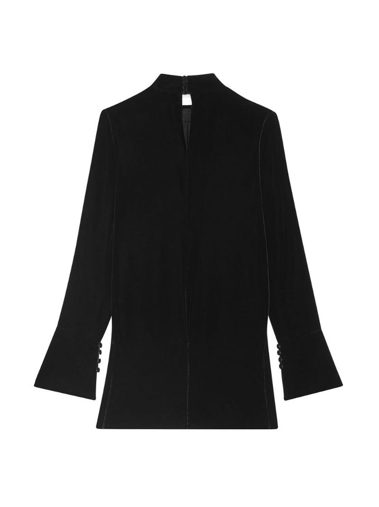 Black Velvet Mini Dress