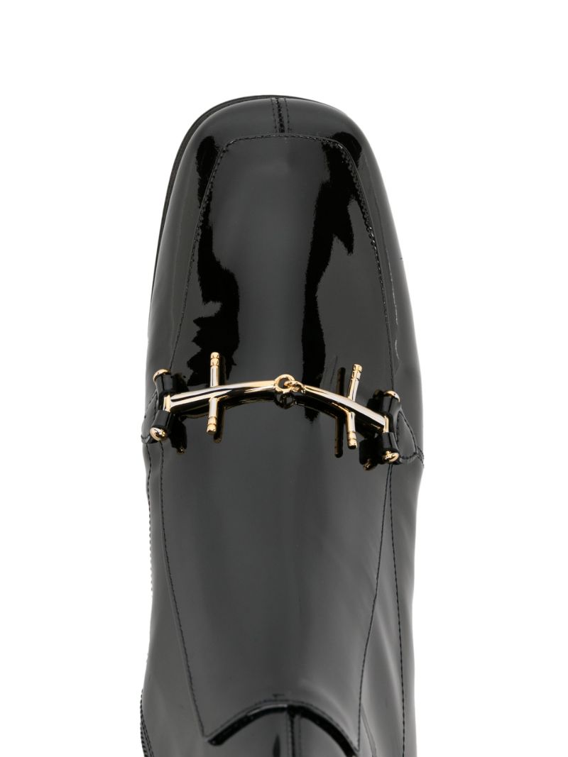Black Beau Patent Leather Boots
