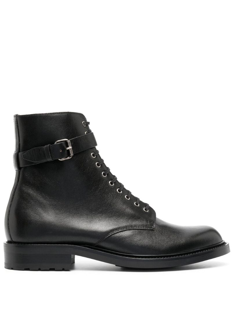 Black Hanot Leather Ankle Boots