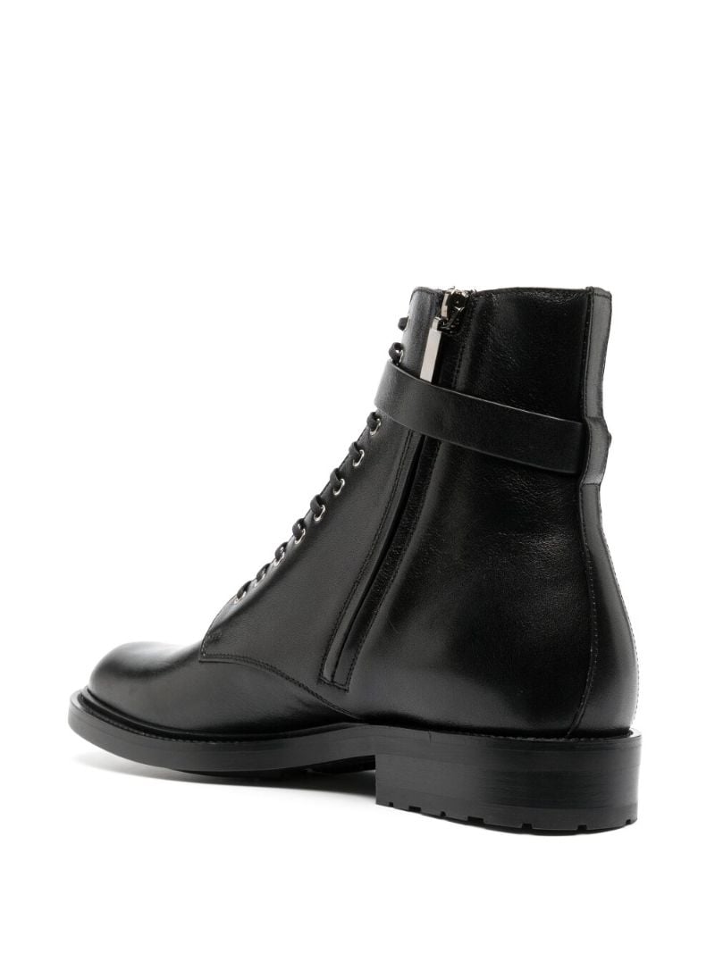Black Hanot Leather Ankle Boots